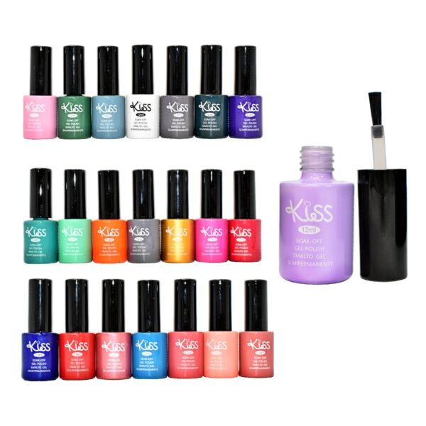 Esmaltes para uñas gelish marca kiss surtidos LOTE 1
