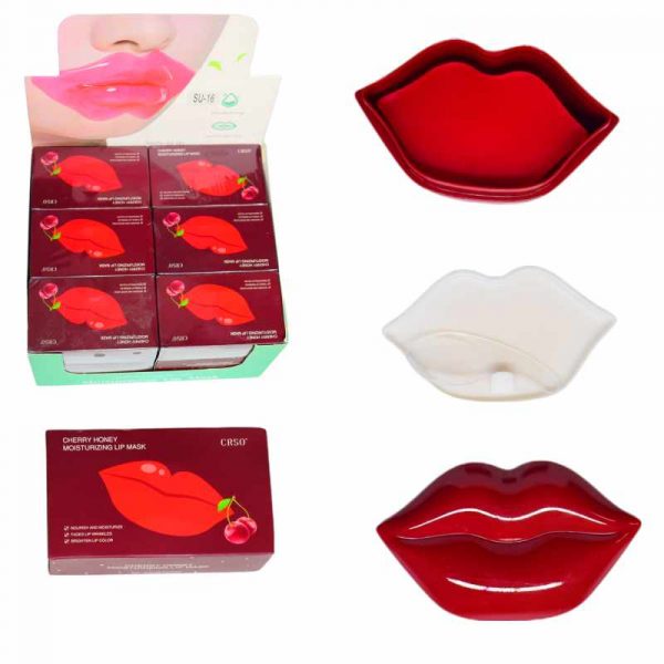 Parches hidratantes para labios de cereza