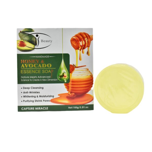 Jabón  en barra circular con extracto de miel y aguacate Aichun Beauty - Imagen 2