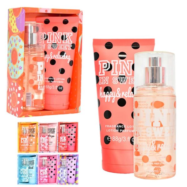 Kit de splash y crema Pink In Sweet nuevo diseño LOTE 2