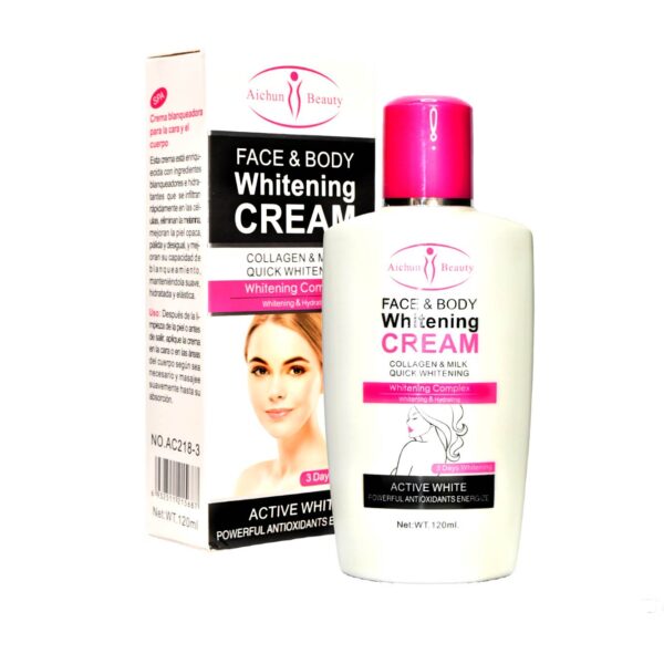 Crema aclarante para rostro y cuerpo Aichun Beauty LOTE1