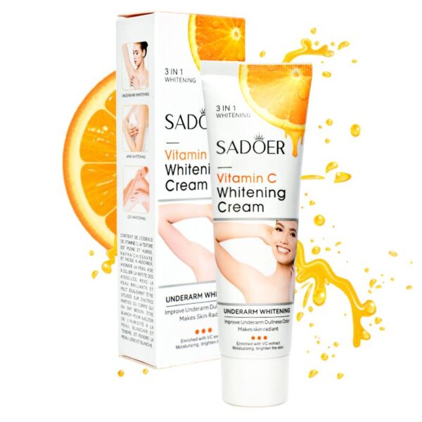 Crema Blanqueadora 3 En 1 Sadoer De Vitamina C 50G