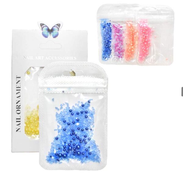 Decoracion De Uñas De Cristales Y Perlas SURTIDAS - Imagen 2