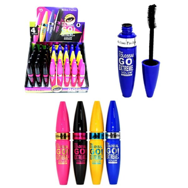 Mascara de pestañas volumen extremo Million Pauline de colores LOTE1