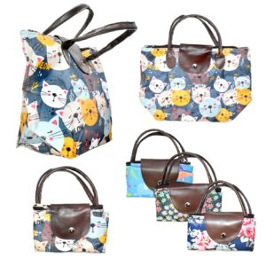 Bolsa Plegable De Mano Con Estampados Surtidos Pequeña