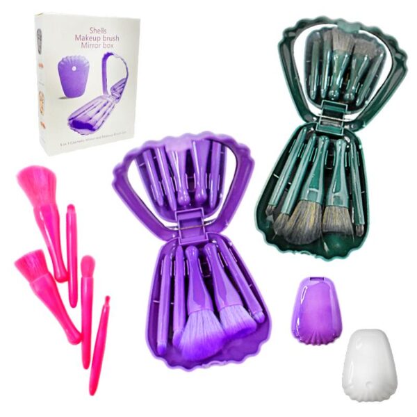 Kit de Brochas de 5PCS en Presentación de Concha