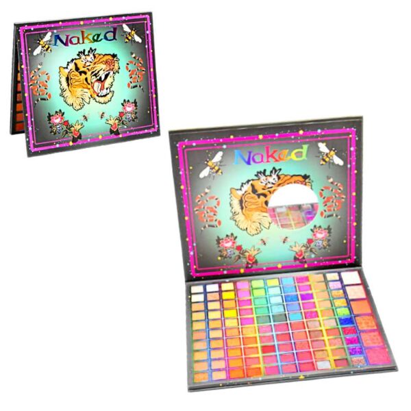 Paleta de sombras de 106 colores NAKED presentación verde y tigre