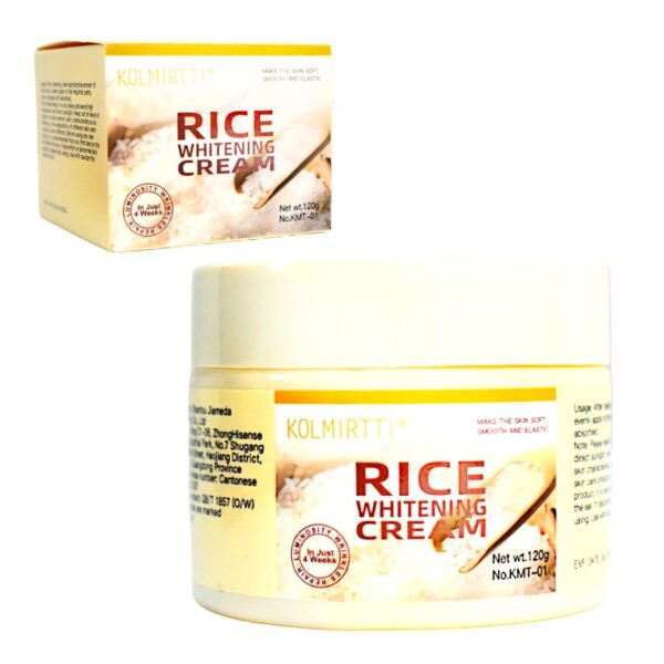 Crema aclarante de arroz KOLMIRTTI