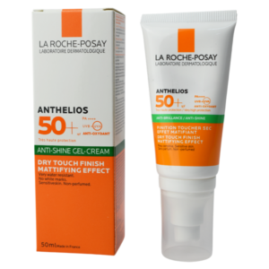 Protector solar matificante sin aroma para pieles sensibles ANTHELIOS La Roche Posay 50+SPF