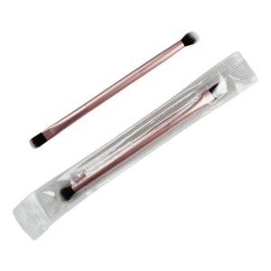 Brochas Doble Para Aplicacion De Sombras Presentación palo rosa