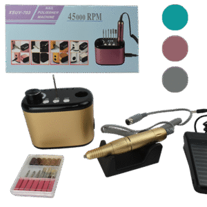 Barreno profesional para manicura y pedicura 45000RPM CAJA CELESTE