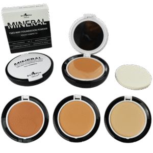 Polvo compacto Mineral tonos surtidos a prueba de agua ITALIA DELUXE CAJA NEGRA Y BLANCO