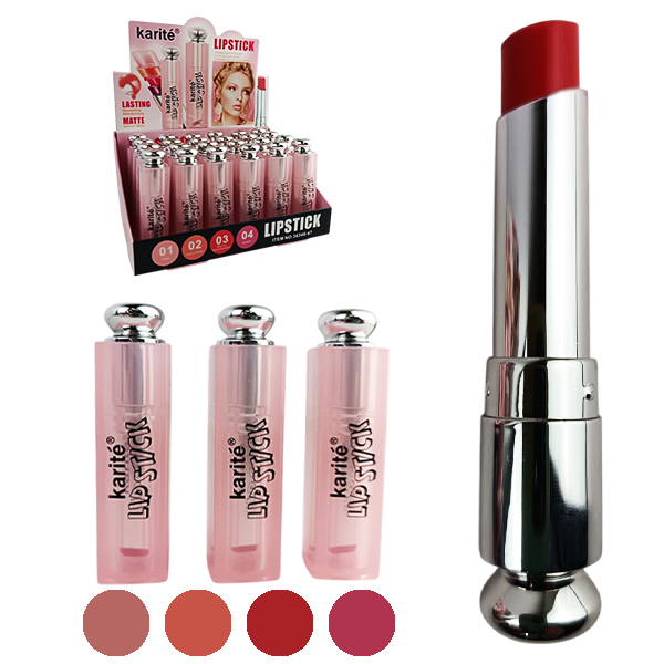 Lip Stick con duración 24Hrs. tonos surtidos de Karité