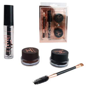 Crema Y Pomada Para Cejas Con Brocha Aplicadora y fijador de cejas de Make Glamour