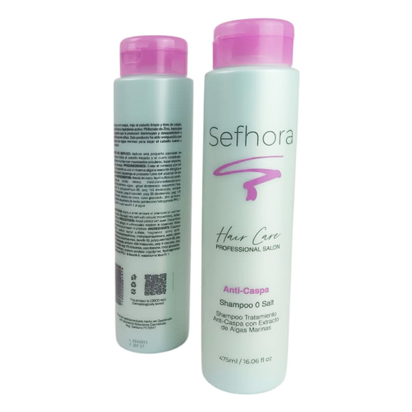 Shampoo anti caspa con extracto de algas marinas 500Ml