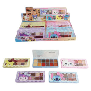 Paleta de sombras con tonos variados en presentación  de figuras variadas de Biggerbowie